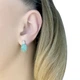 Серебряные серьги с натуральным изумрудом 5.008ct (2062059) - изображение 2