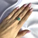 Серебряное кольцо с натуральным изумрудом 2.71ct, вес изделия 3,17 гр (2062042) - изображение 3