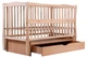 Кровать Babyroom Еліт маятник, ящик, откидной бок DEMYO-5 бук светлый (натуральный) - изображение 3