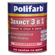 Грунт-эмаль алкидно-уретановая для железа и цинка Захист 3в1 Polifarb 2,7кг темно-зеленая RAL6029 - изображение 1
