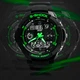 Мужские водостойкие кварцевые тактические часы Skmei S-Shock Green 0931 - изображение 4