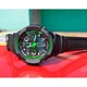 Мужские водостойкие кварцевые тактические часы Skmei S-Shock Green 0931 - изображение 5