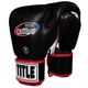 Боксерские перчатки TITLE Muay Thai Leather Trening Gloves (18oz) Черные - изображение 1