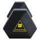 Шестигранная Гантель DOMYOS 10 кг (Д 26,5 В14 Длина ручки 3,4 см) для Силовых Тренировок Резиновая Обтяжка - изображение 4