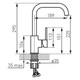 Смеситель для кухни Ferro BFR42B FREYA, графит (WY36dnd-177085) - изображение 2