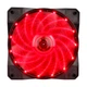 Вентилятор 1stPlayer A1-15LED Red bulk; 120х120х25мм, 4-pin - изображение 1