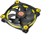 Вентилятор Thermaltake Riing 14 LED Yellow (CL-F039-PL14YL-A), 140х140х25 мм, 3pin, черный - изображение 2