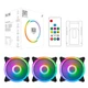 Вентилятор 1stPlayer Firemoon M1 RGB Combo 3; 120х120х25мм, 5-pin - изображение 6