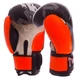 Перчатки для бокса и единоборств на липучке TWINS Champ TW-2206 Black-Orange-White 10 унций - изображение 2
