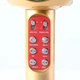 Микрофон караоке с Bluetooth, USB, 4 колонками и цветомузыкой WSTER WS-1816 (gold) Original - изображение 7