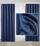 Шторы Adagio Windows Decor однотонные Рогожка Синяя, блекаут 150х270см (2 шторы) - изображение 1