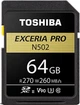 Карта памяти Toshiba SD-Card 64GB EXCERIA PRO N502 UHS-II U3 (THN-N502G0640E6) - изображение 1