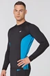 Мужской спортивный лонгслив Radical Fury Duo LS XXL Черно-бирюзовый (r0548) - изображение 2