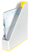 Вертикальный лоток Leitz WOW Duo Белый с желтым (5362-10-16) - изображение 3