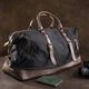 Дорожная сумка Vintage leather-20166 Черная - изображение 12