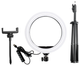 Светодиодная LED лампа MJ20 RGB 15 цветов Soft Ring Light 20 см + Студийный штатив Stend 210 см - изображение 4