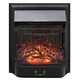 Электрокамин с обогревом Royal Flame Majestic FX M Black со звуком, дровами, декоративной решеткой, зеркальной задней стенкой, размер 500x610x230 - изображение 2