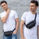 Сумка на пояс бананка чоловіча з натуральної шкіри Vintage leather-20205 Чорна - изображение 12
