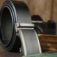 Мужской ремень кожаный Vintage leather-20284 115 см Черный - изображение 5
