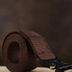 Ремень мужской текстильный Vintage 20338 Коричневый - изображение 5