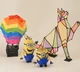 3D-ручка с разноцветным Эко Пластиком 150 м (12 цветов) с экраном и Трафаретами Фиолетовая (RX-100B_P150) - изображение 2