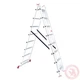 Лестница INTERTOOL LT-0308 алюминиевая 3-х секционная универсальная раскладная 3x8 ступ. 5,09 м - зображення 1