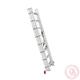 Лестница INTERTOOL LT-0308 алюминиевая 3-х секционная универсальная раскладная 3x8 ступ. 5,09 м - зображення 3