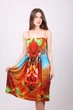 Сарафан женский XIAOJI 11502 (Оранжевый XXL/XXXL) - изображение 3