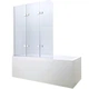 Шторка для ванны Mexen FELIX 120x140 см 3-s, хром, прозрачная (890-120-03-001-00) - изображение 2