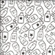 Ткань MamaMade I Love Milk интерлок для одежды 170 см х 1 м п. (453) - изображение 2
