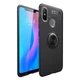 Силиконовый бампер для Xiaomi Redmi Note 6 Pro с кольцом-держателем Черный - изображение 1