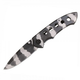 Нож MIL-TEC Camo One Hand Knife With Clip (15304000) - изображение 1