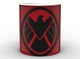 Кухоль Geek Land білі Агенти Щ.И.Т Agents of S.H.I.E.L.D. логотип на червоному тлі AS.02.008 - зображення 2