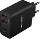 Ładowarka sieciowa Canyon H-08 PD 30W USB-C + 2 x USB-A Black (CNE-CHA08B) - obraz 1