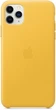Панель Apple Leather Case для Apple iPhone 11 Pro Max Meyer Lemon (MX0A2) - зображення 3