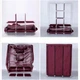 Складной тканевый шкаф для одежды HCX AG Storage Wardrobe 88130 на 3 секции Purple - изображение 8