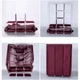Складной тканевый шкаф для одежды HCX AG Storage Wardrobe 88130 на 3 секции Cyan - изображение 9