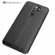 Силиконовый (TPU) чехол Deexe Leather Cover для Xiaomi Redmi Note 8 Pro - Black - изображение 2