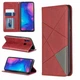 Чехол-книжка с кармашками UniCase Geometric Pattern для Xiaomi Redmi Note 7 / Note 7 Pro - Red - изображение 1