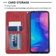 Чехол-книжка с кармашками UniCase Geometric Pattern для Xiaomi Redmi Note 7 / Note 7 Pro - Red - изображение 4