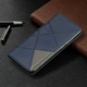 Чохол-книжка з кишеньками UniCase Geometric Pattern для Xiaomi Redmi Note 7 / Note 7 Pro - Blue - зображення 5
