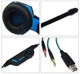Игровые наушники Kotion Each G2000 с микрофоном и подсветкой Blue - изображение 7