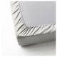 Простирадло на гумці IKEA (ІКЕА) NATTJASMIN 180х200см світло-сіра (003.374.36) - зображення 3