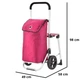 Сумка-візок ShoppingCruiser Shop & Relax 40 Fuchsia - зображення 9