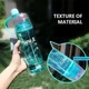 Спортивная фитнес спреер Бутылка New B. Blue ( New Button Bottle) 600 мл с распылителем, шкалой и дозатором - зображення 3