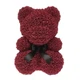 Мишка из роз в коробке Flower bear 40 см - Бордовый - изображение 1
