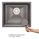 Кухонная мойка Qtap D4843BL Black 2.7/1.0 мм (QTD4843BLPVD2710) SD00040286 - изображение 7