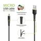 Кабель Intaleo CBFLEXM0 USB — micro USB (M/M), 0.2 м, Black (1283126487422) - зображення 2