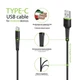 Кабель Intaleo USB Type-C 0.2 m CBFLEXT0 Black (1283126487446) - зображення 2