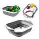 Доска-миска разделочная складная универсальная KitchenCraft Бело-серая - изображение 5